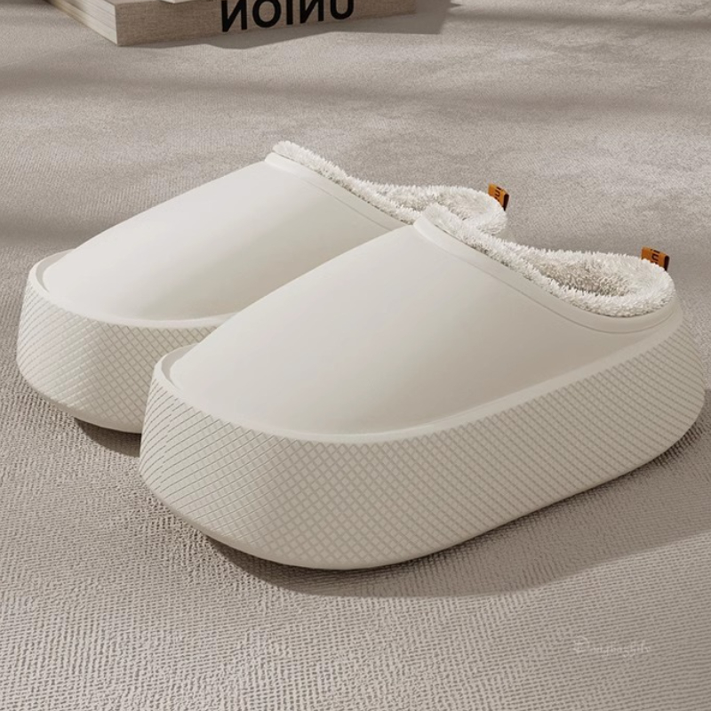 Sewing Fleece - Zimowe kapcie z grubą podeszwą EVA,