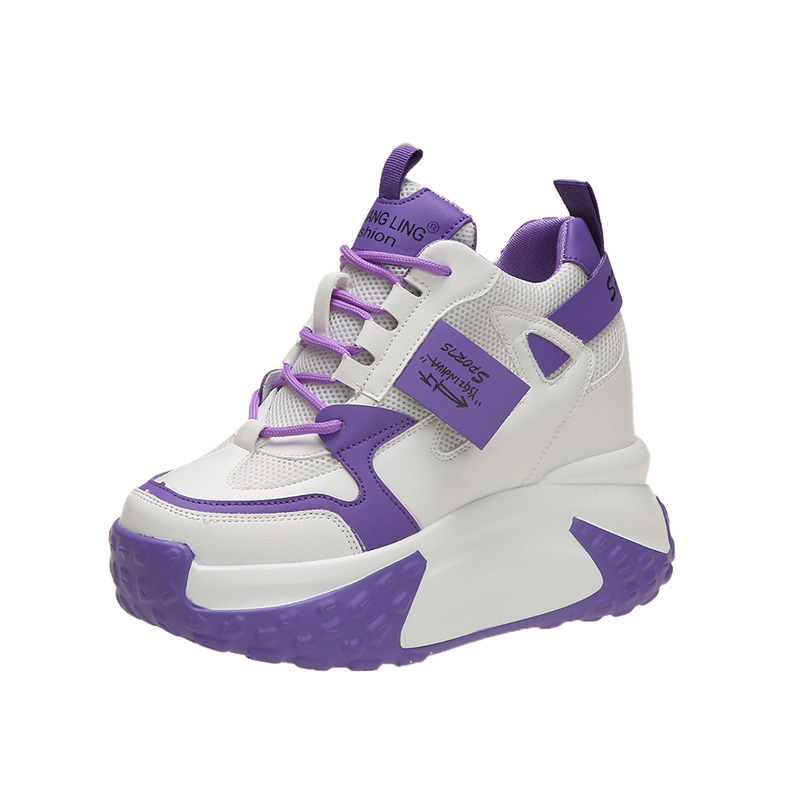 Sewing Net - Damskie sneakersy na wysokiej platformie 9,5