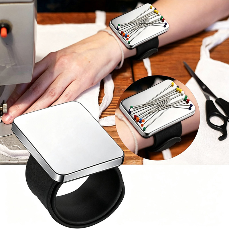 Sewing Pin Cushion - Magnetyczna poduszka na igły na nadgarstek
