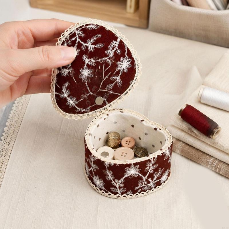 Sewing Pin Cushion - Tkanina w kształcie serca Pin Holder