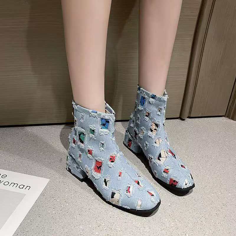 Damskie buty na grubej podeszw – Sewing Zipper recenzja i cena