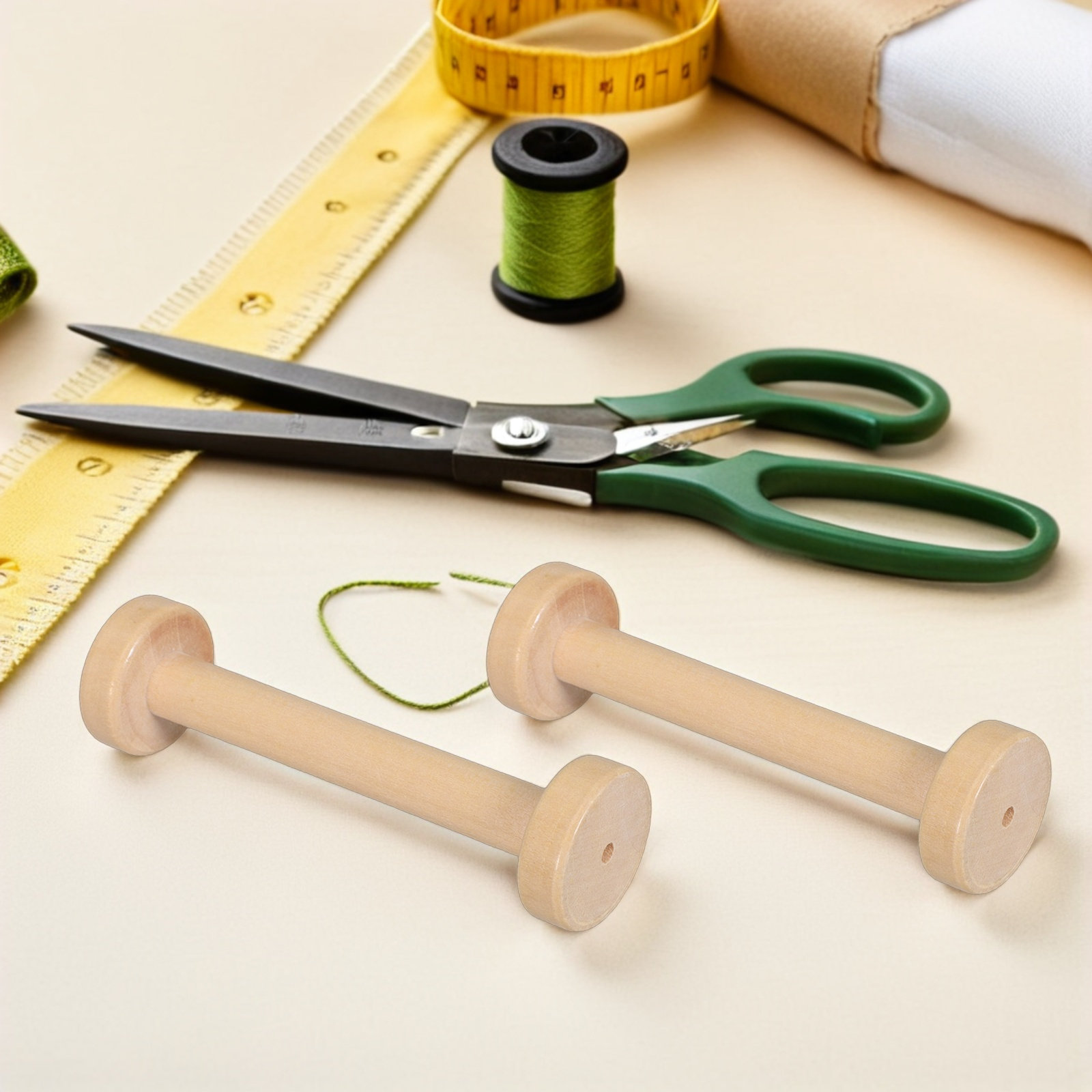 5 szt. Drewniane szpule natura – Sewing And Textile recenzja i cena