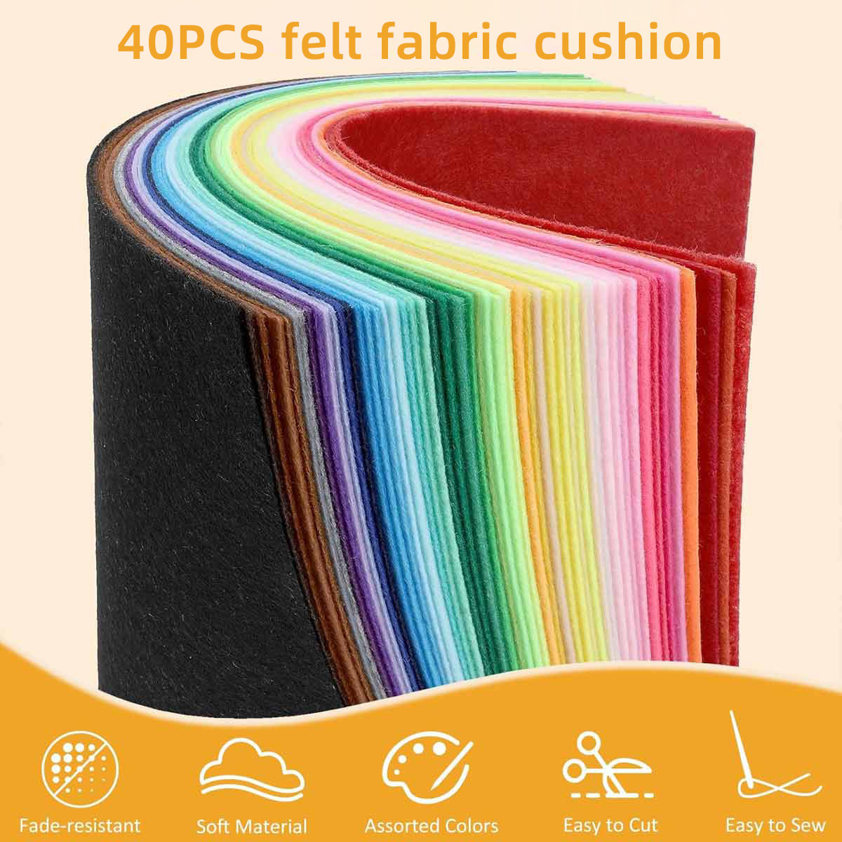 40 szt. Filcu Kolorowy Filc w  – Fabric Softener Sheet recenzja i cena