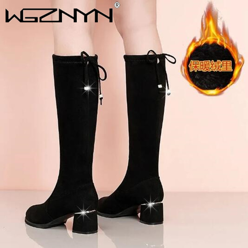 Kobiety Jesień Zima Czarne but – Sewing Fleece recenzja i cena