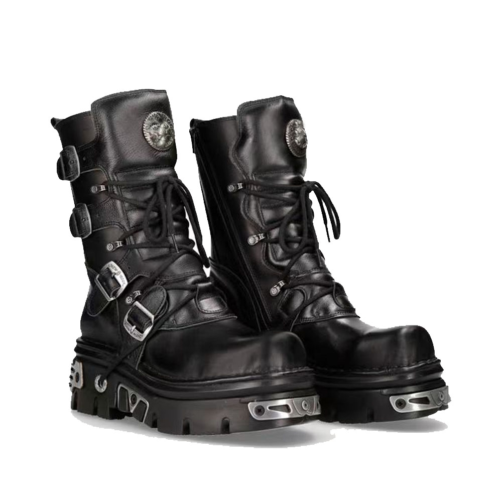 Nowe męskie punkowe buty motoc – Sewing Zipper recenzja i cena