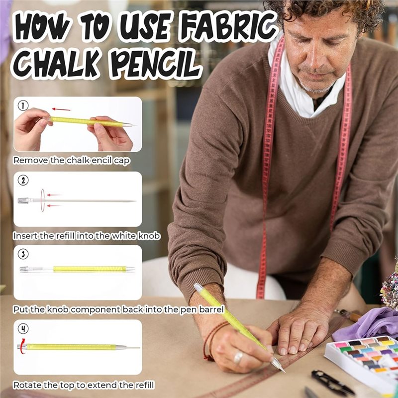 Białe markery do tkanin z wymi – Tailor Chalk Marker recenzja i cena