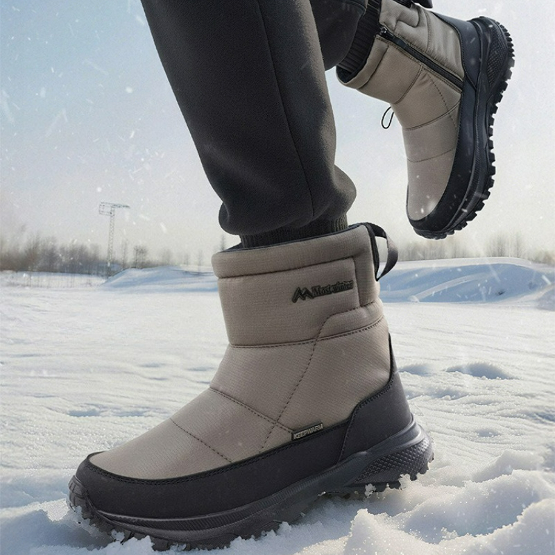 Męskie buty zimowe ocieplane,  – Sewing Zipper recenzja i cena