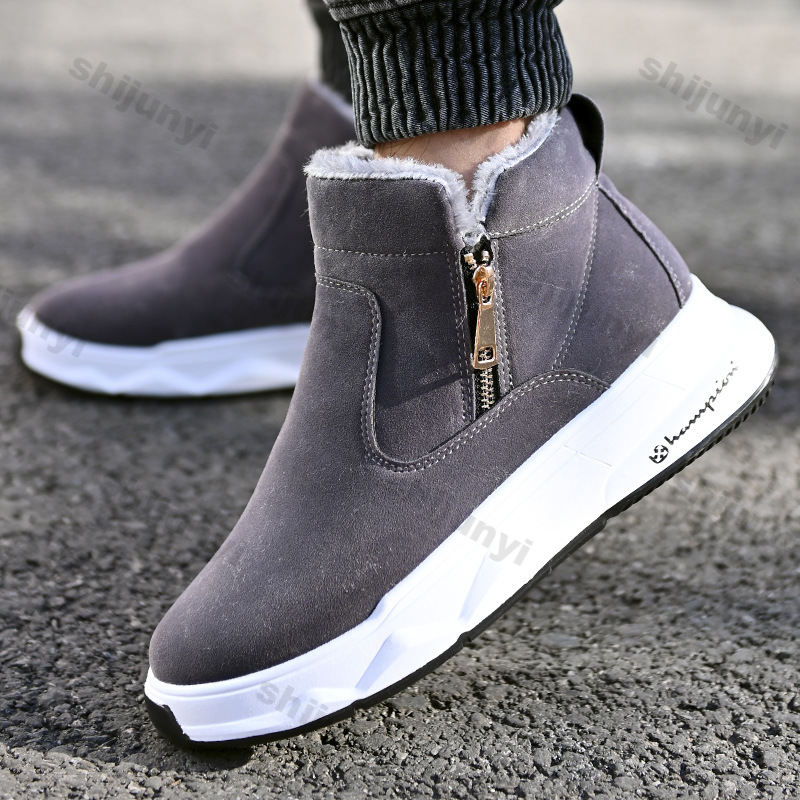 Męskie buty zimowe High Top Ke – Sewing Zipper recenzja i cena